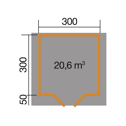 WEKA Gartenhaus, BxT: 333 x 360 cm (Auß...
