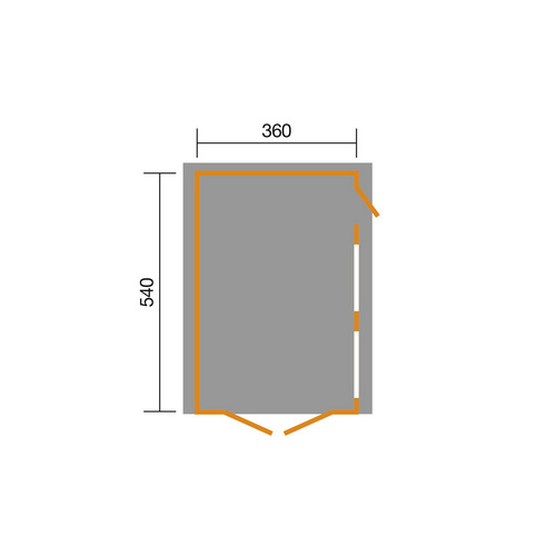 WEKA Garage, BxT: 422,7 x 600 cm, holz -...