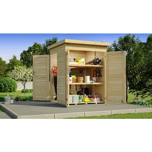 WEKA Gartenschrank »Q 415«, natur, Hol...