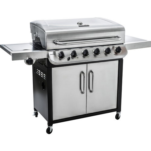 Char-Broil Gasgrill Convective 640 S mit 6 Edelstahl Brennern und Seitenkocher