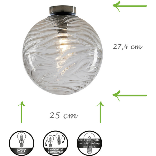 LUCE Design Pendelleuchte »NEREIDE«, klar - transparent