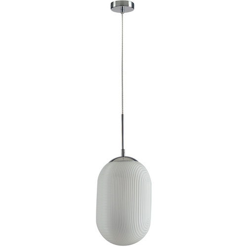 LUCE Design Pendelleuchte »GREENWICH«, weiss/chromfarben