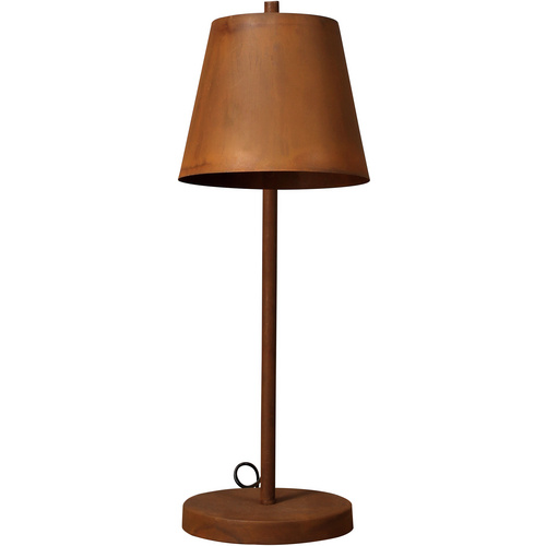 LUCE Design Tischleuchte »COLT«, E27, Höhe: 55 cm - braun