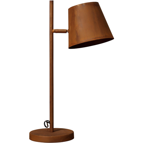 LUCE Design Tischleuchte »COLT«, E27, Höhe: 55 cm – braun