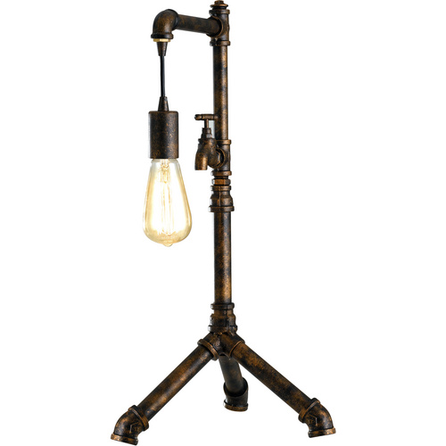 LUCE Design Tischleuchte »AMARCORD«, E27, Höhe: 61 cm – braun