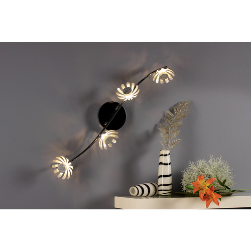 LUCE Design LED-Wand- und Deckenleuchte »Bloom-Spots«, silberfarben, inkl. Leuchtmittel