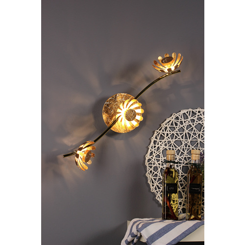 LUCE Design LED-Wand- und Deckenleuchte »Bloom-Spots«, goldfarben, inkl. Leuchtmittel