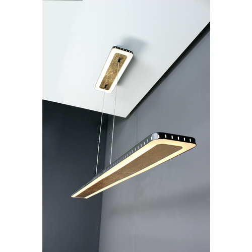 LUCE Design LED-Wand- und Deckenleuchte »Solaris«, goldfarben/schwarz, inkl. Leuchtmittel, Breite: 12 cm