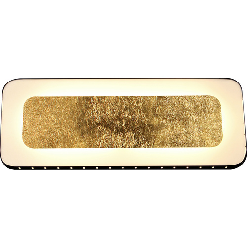 LUCE Design LED-Wand- und Deckenleuchte »Solaris«, goldfarben/schwarz, inkl. Leuchtmittel, Breite: 12 cm