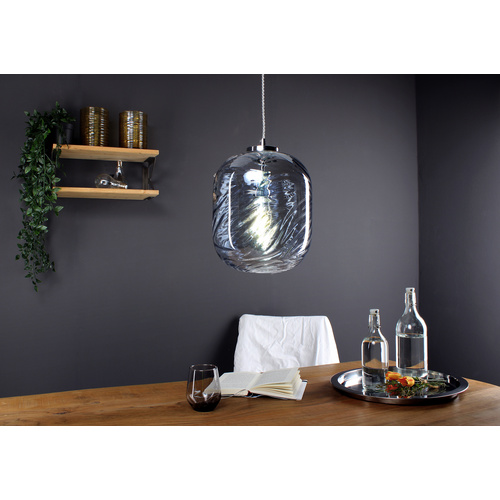 LUCE Design Pendelleuchte »NEREIDE«, Glas, blau