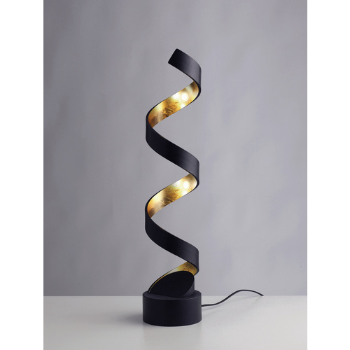 LUCE Design Tischleuchte »HELIX«, LED, inkl. Leuchtmittel, Höhe: 66 cm - schwarz