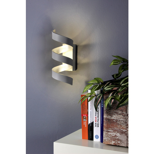 LUCE Design LED-Wandleuchte »Helix«, weiss/silberfarben, inkl. Leuchtmittel, Breite: 10 cm