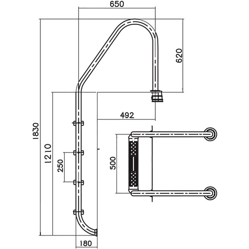 STEINBACH Einbaubeckenleiter »Steinbach...