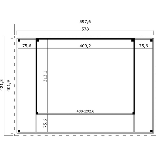 LASITA MAJA Gartenhaus »Domeo 4 Loggia...