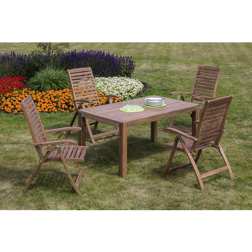 Merxx Gartenmöbel-Set Paraiba 5-tlg. Braun