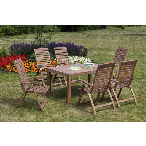 Merxx Gartenmöbel-Set Paraiba 7-tlg. Braun