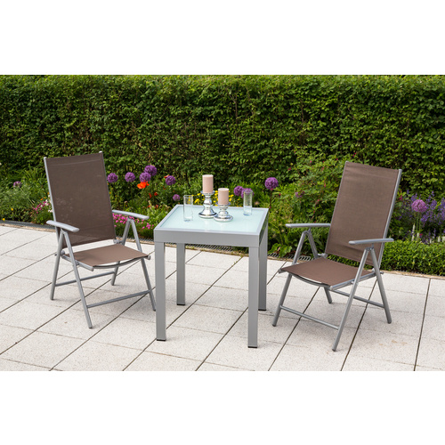 Merxx Gartenmöbel-Set Amalfi 3-tlg. Taupe
