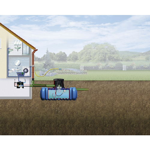 Image of 4RAIN Komplettpaket »FLAT L«, 5000 L, Haus-Premium, begehbar