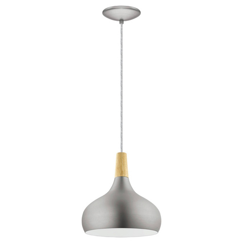 Eglo Braun Pendelleuchte, Sabinar – Silberfarben – Ca.110cm - Bild 4
