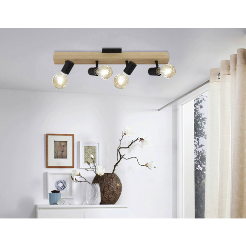 Thumbnail - EGLO Spot »TOWNSHEND 3«, holz, stahl - schwarz