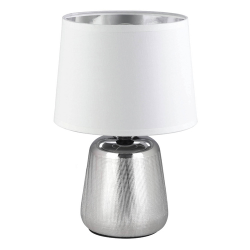 Eglo Tischleuchte Manalba 1 silber, weiß