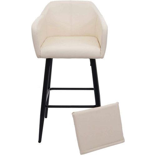 Thumbnail - MVG Barhocker »MVG-H93«, Rückenkissen mit Reißverschluss - braun