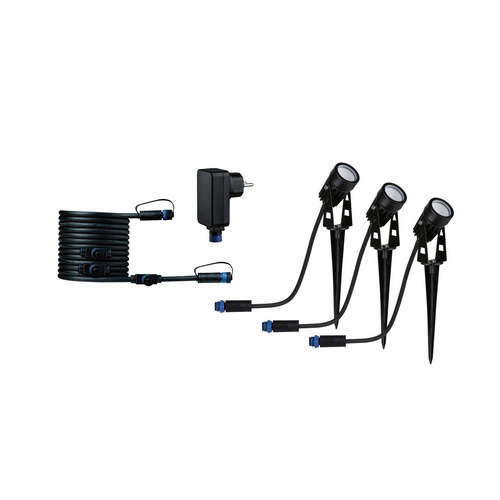 Thumbnail - PAULMANN Spotleuchte, 3x3,5W, 150LM, 3000K, Metall schwarz