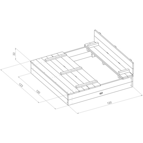 AXI Sandkasten mit Sitzbank »Ella XL«,...