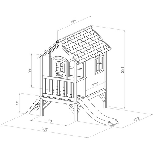 AXI Kinderspielhaus »Tom«, BxHxT: 287 ...