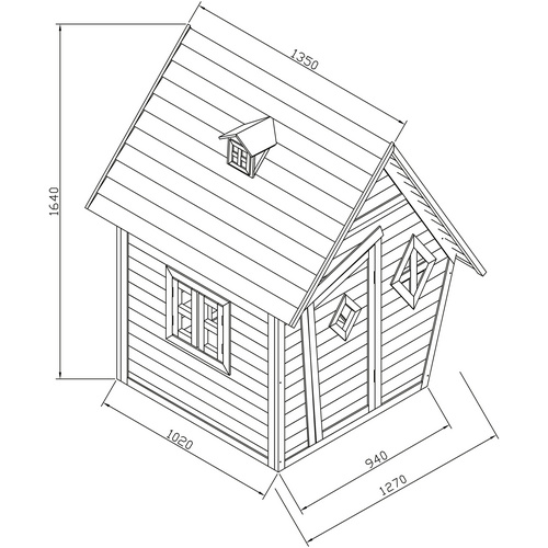 AXI Kinderspielhaus »Cabin«, BxHxT: 12...