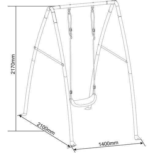 AXI Einzelschaukel, metall/stahl/Kunstst...