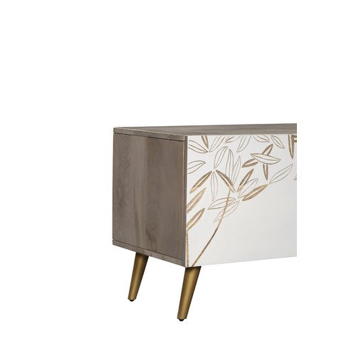 Thumbnail - INTERIA Home & Living TV-Schrank »SIKAR«, Holz, cremeweiss/graubraun - beige