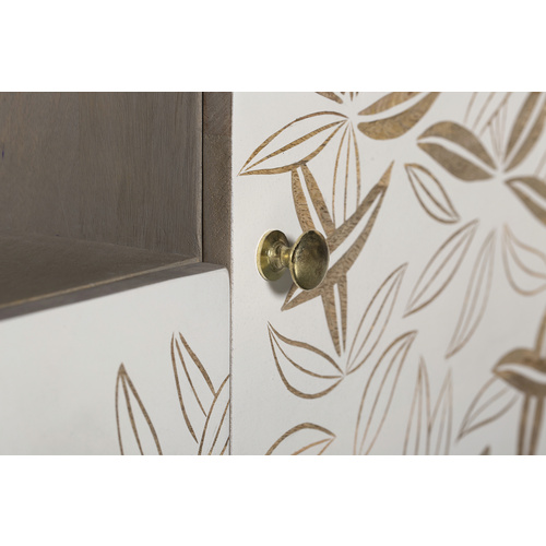 Thumbnail - INTERIA Home & Living TV-Schrank »SIKAR«, Holz, cremeweiss/graubraun - beige