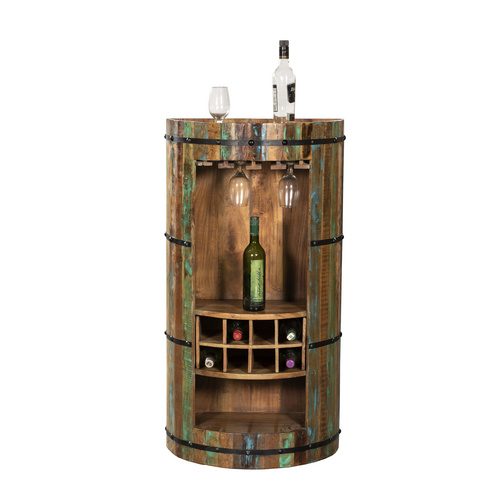 Thumbnail - INTERIA Home & Living Weinbar »KAVERI«, Holz, bunt - beige