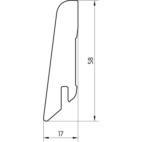 EGGER Sockelleiste »L561«, braun, MDF, LxHxT: 240 x 6 x 1,7 cm, passend zu: Tschita Eiche