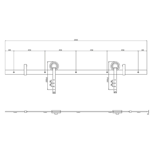 Thumbnail - Intersteel Schiebetürsysteme »Modern « - schwarz