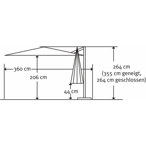 SCHNEIDER SCHIRME Ampelschirm »Rhodos T...