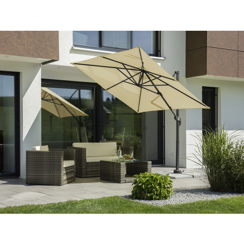 Schneider Sonnenschirm Rhodos Junior natur, 230 x 230 cm