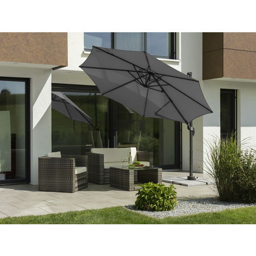 Schneider Sonnenschirm Rhodos Junior anthrazit, Ø 300 cm