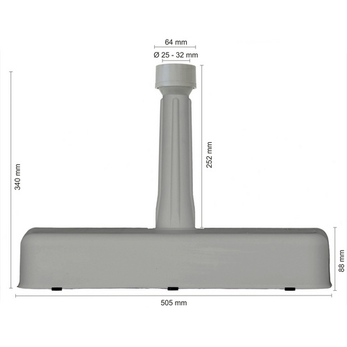 Thumbnail - SCHNEIDER SCHIRME Betonschirmständer, Beton, Rohrdurchmesser: 25 - 32 mm - grau