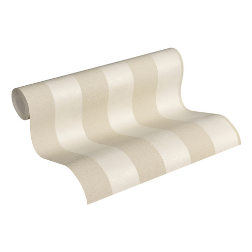 A.S. Création Vliestapete Trendwall Streifen Creme-Beige