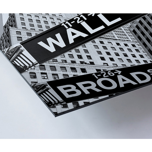 ANY IMAGE Kunstdruck »Wall Street«, mehrfarbig, Alu-Dibond - bunt