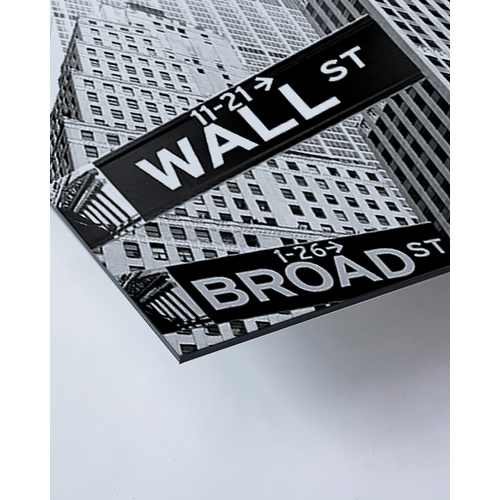 Thumbnail - ANY IMAGE Kunstdruck »Wall Street«, mehrfarbig, Alu-Dibond - bunt