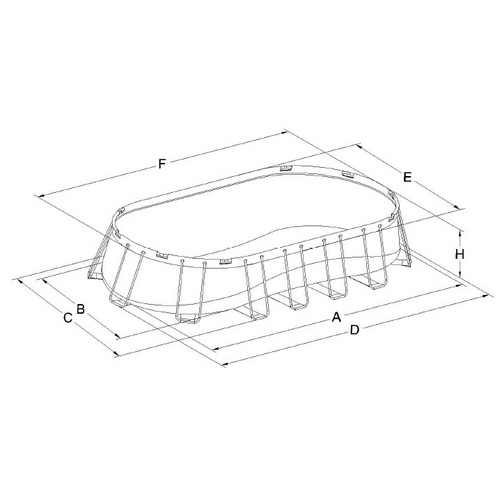 INTEX Ovalpool »Prism«, Oval, BxLxH: 3...