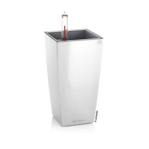 Lechuza Pflanzgefäß Mini-Cubi Weiß hochglanz 10 cm x 10 cm