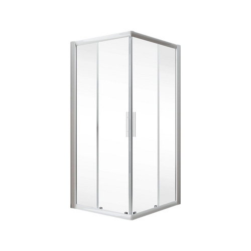 Thumbnail - SCHULTE Eckeinstieg »Kristall/Trend«, BxH: 90 x 185 cm, Griffform: gerade - weiss