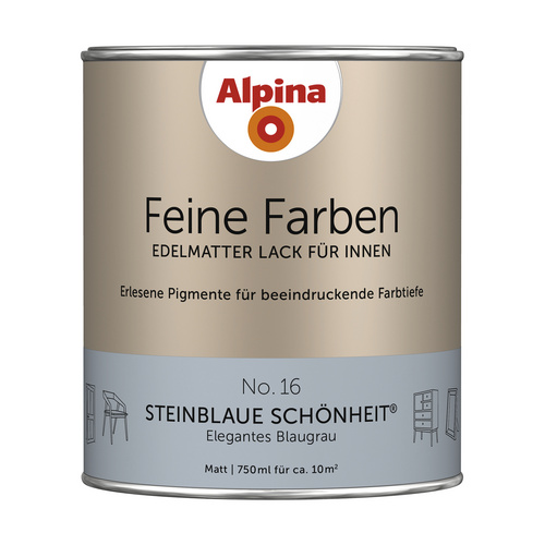 ALPINA FARBEN Buntlack »Feine Farben«, 0,75 l, blaugrau