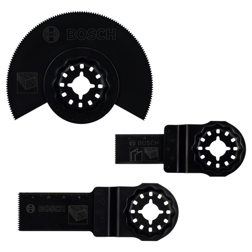 Image of BOSCH Starlock Starter-Set Holz, 3-teilig, für Multifunktionsgeräte