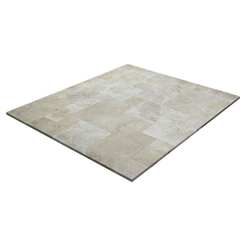 Thumbnail - WOHNRAUSCH Terrassenplatten »Tosca Cream«,  0,74 m², Römischer Verband, Travertin, beige