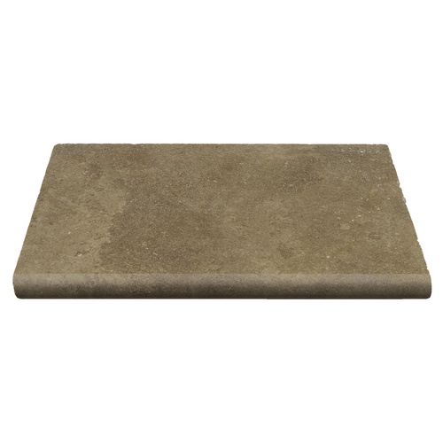 WOHNRAUSCH Beckenrandsteine »Keona Brown«, LxBxH: 61 x 40,6 x 3 cm, Travertin, braun/beige, Rundstab